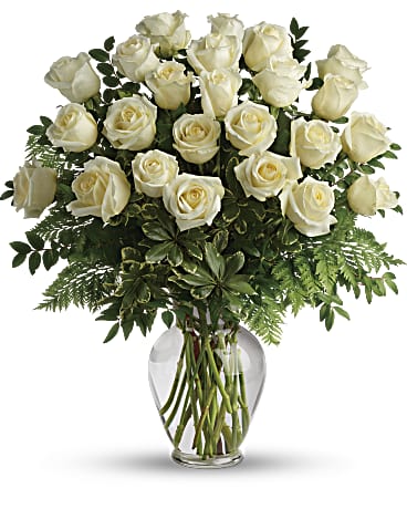 White Roses Bouquet - Same-Day Flower Delivery Palm Beach Gardens, FL