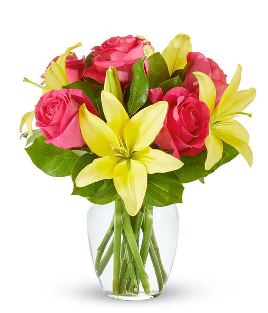 Strawberry Lemonade Rose & Lily - Same-Day Delivery West Palm Beach, FL